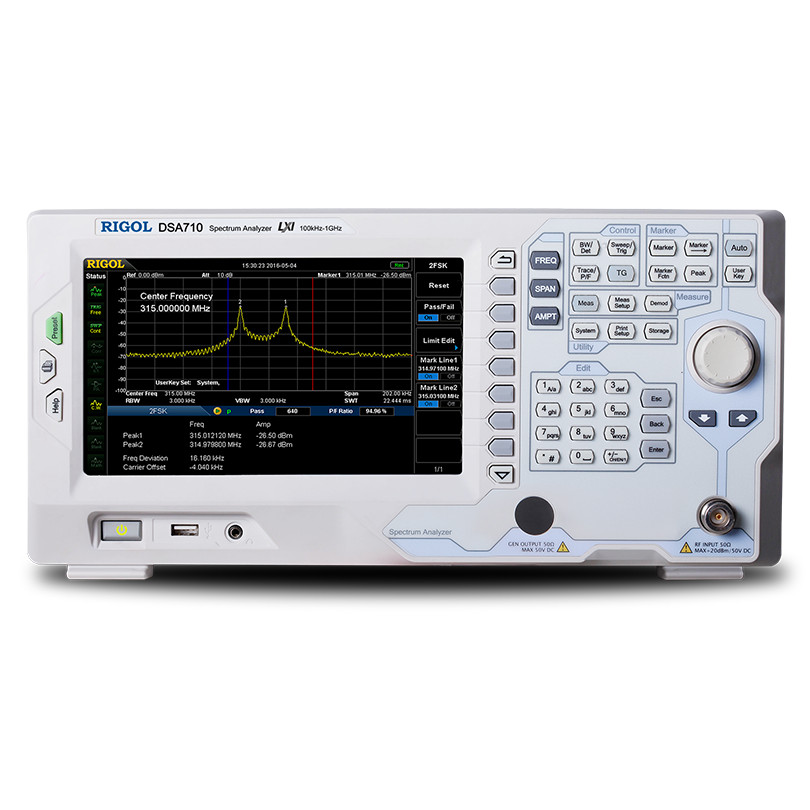 【RIGOL】DSA710 - 頻譜分析儀(100kHz~1GHz)