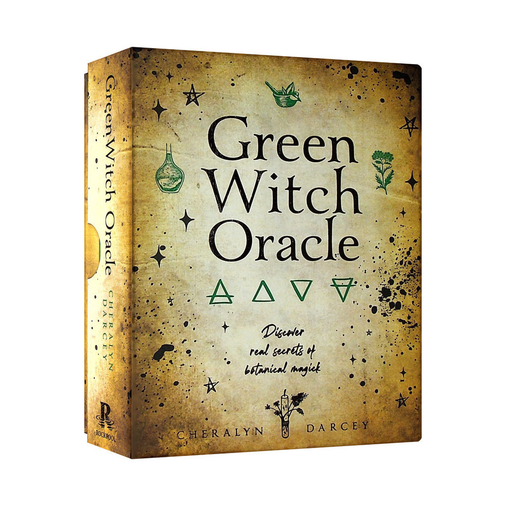 綠巫自然占卜卡,贈中文翻譯｜Green Witch Oracle，傳遞民間傳說、療效、花園魔法和隱藏訊息【左西】