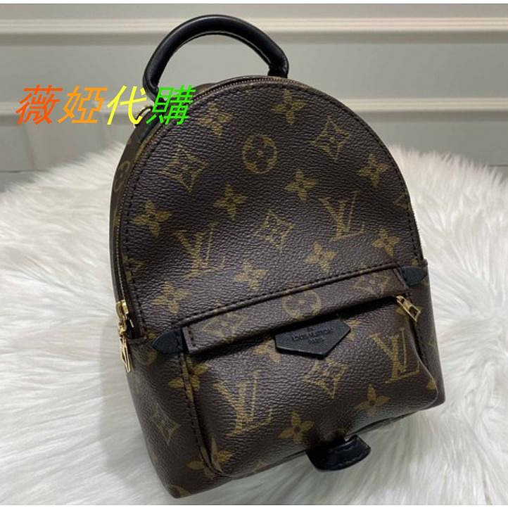 二手LV 路易威登 PALM SPRINGS MINI 迷你後背包 雙肩包 M44873 老花款 精品 99新