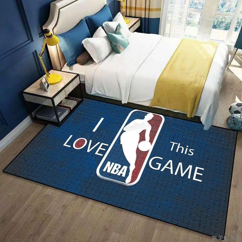 凱美順客製 新款NBA防滑定制長方形籃球灌籃高手動漫沙發電腦椅床邊圓地毯墊