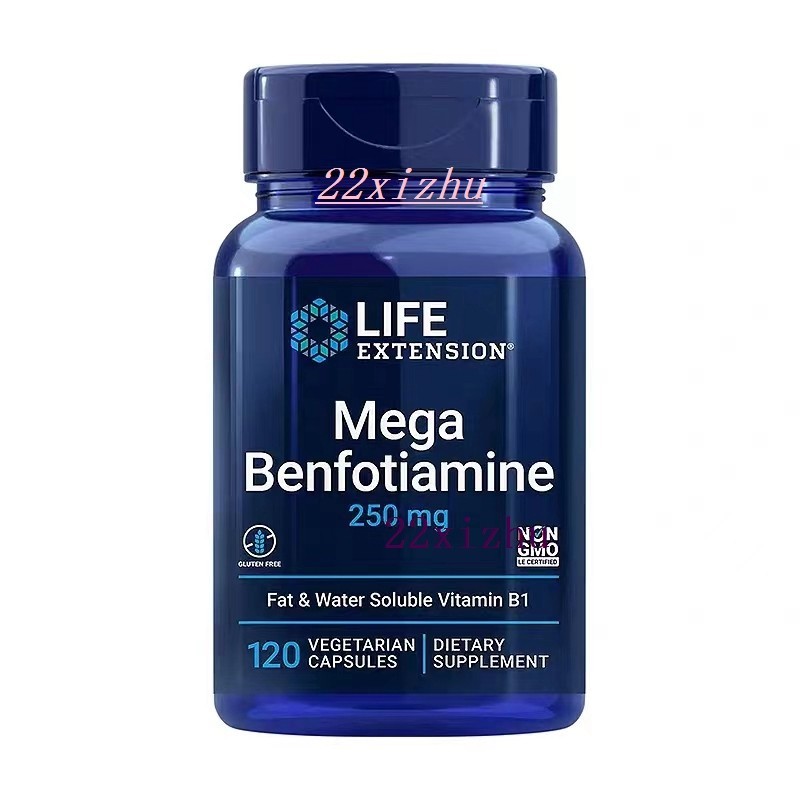 美國 Life Extension 苯磷硫胺膠囊Benfotiamine脂溶性維生素B1硫胺素250mg