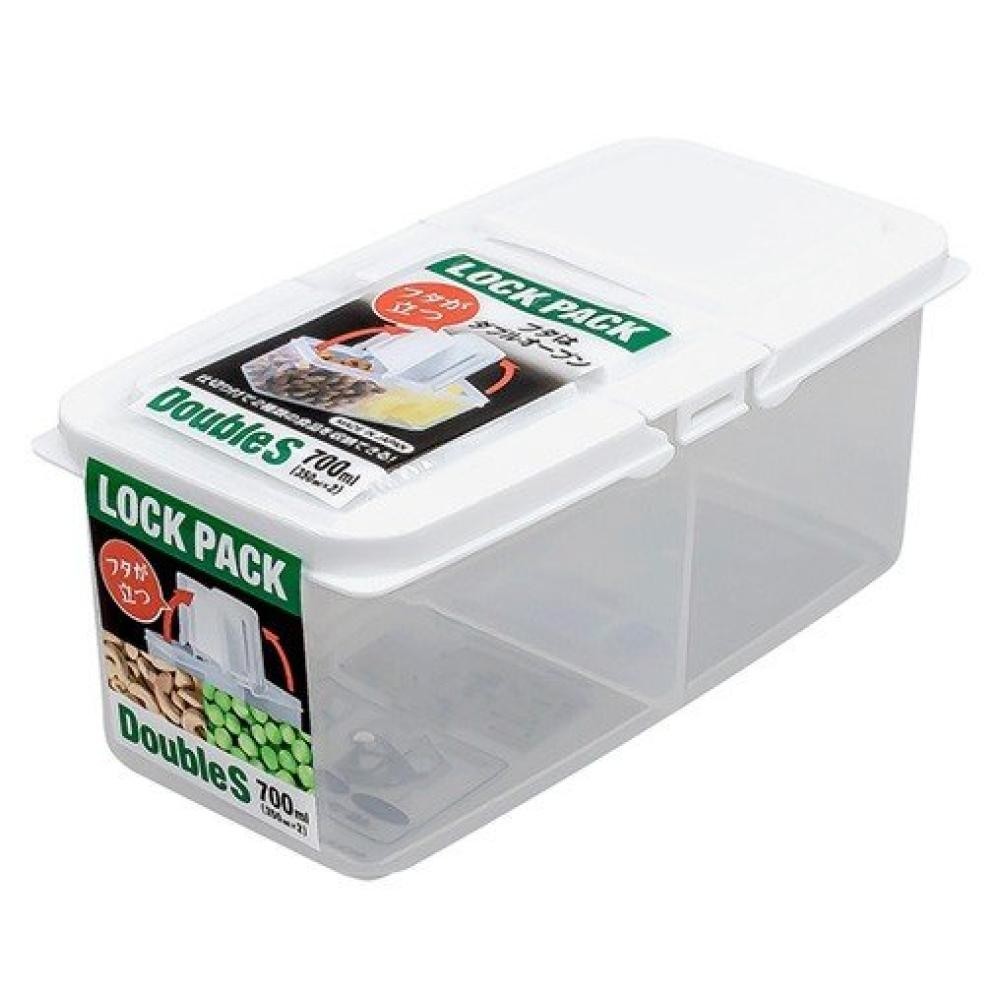 免運 現貨 SANADA 2格塑膠小物收納盒(L/350MLX2) 日本製 賣場多款任選