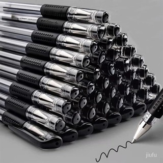 小鋪精選 文具用品 歐標黑色中性筆水性筆針管簽字筆考試學生碳素筆用筆 G0ZS