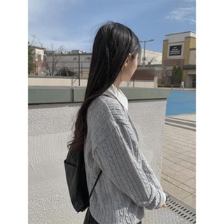 Codibook｜韓國 anyonemore 條紋圓領長版外套［預購］針織外套 毛衣 女裝
