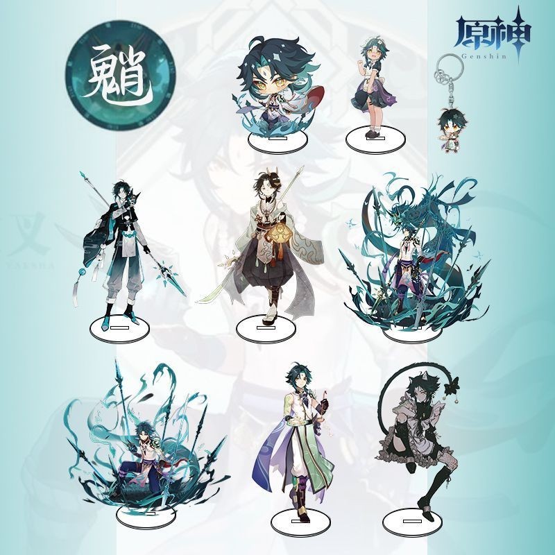 原神周邊 原神同人周邊立牌 巖魈空魈寶 單魈白菜價鑰匙扣魈立牌魈學習立牌 原神立牌