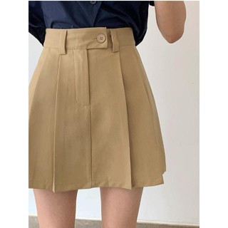 Codibook｜韓國 thepink 雙釦針織百褶及膝裙［預購］裙子 百褶裙 女裝