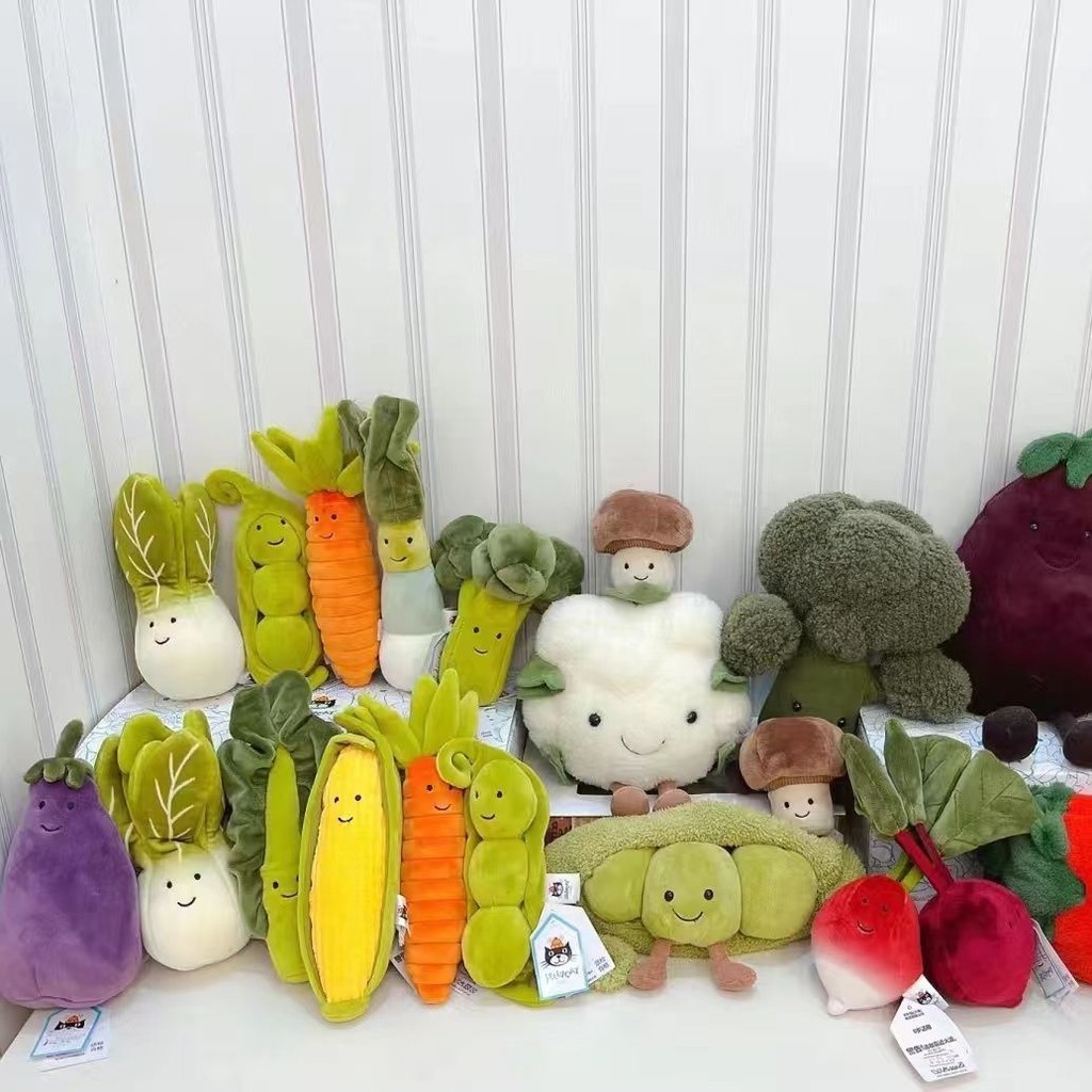 🎀2024上新 熱銷特賣🎀   JELLYCAT 公仔 趣味 蔬菜 系列 玩偶 活潑 大白菜 西蘭花 毛絨 玩具寶寶禮物
