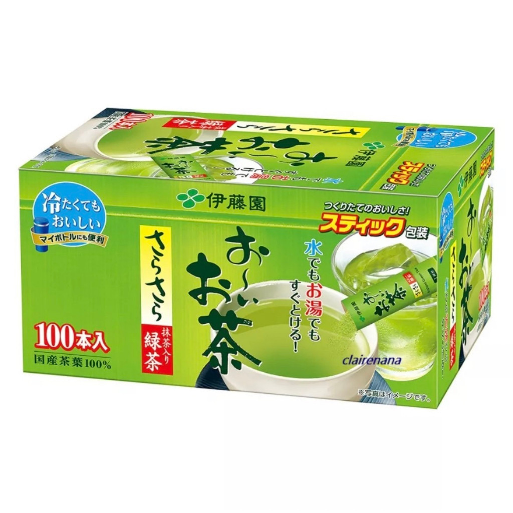 🔥現貨🔥伊藤園 綠茶粉 無糖 100入獨立包裝 盒裝