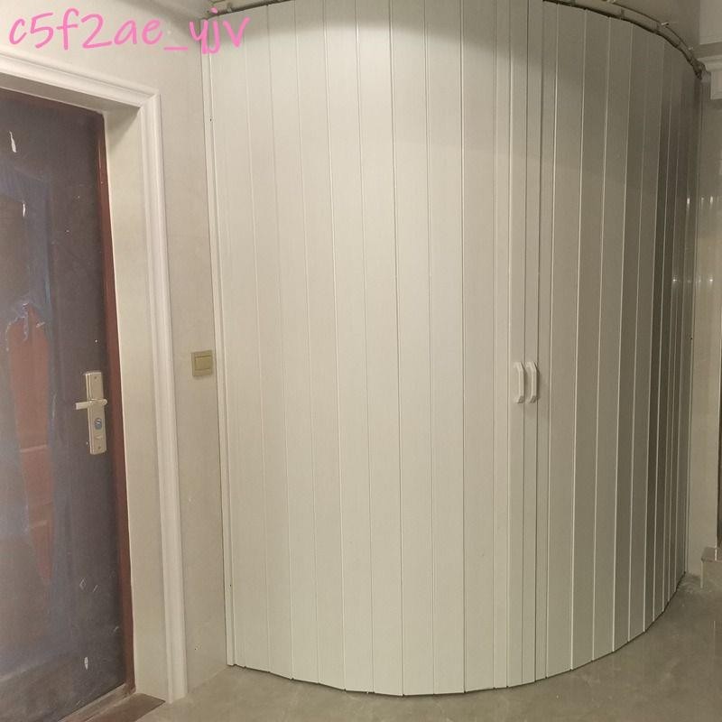 月中福利~室內門塑料PVC折疊門隔斷廁所衛生間移門廚房推拉門免打孔隱形門