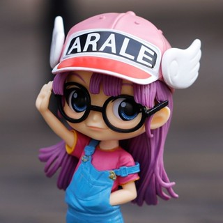 【新品熱賣】阿拉蕾手辦玩偶Arale粉發IQ博士車擺件模型蛋糕裝飾兒童禮物玩具