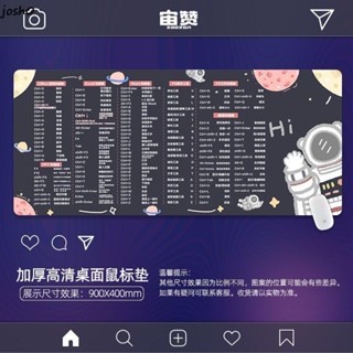鍵盤滑鼠墊鍵鼠一體墊鼠標墊鍵盤墊桌墊電腦桌墊辦公桌墊 ps辦公快捷鍵辦公室大全滑鼠墊超大號電腦可愛桌面書桌墊女excel