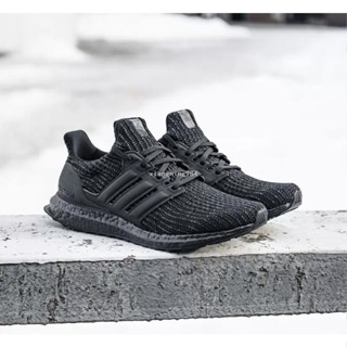 Adidas UltraBOOST 4.0 全黑 編織 襪套 透氣 休閑慢跑鞋 FY9121