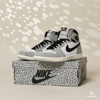 Nike Jordan 1 Retro High Og 男 灰白 象紋 爆裂 喬丹 經典 休閒鞋 DZ5485-052