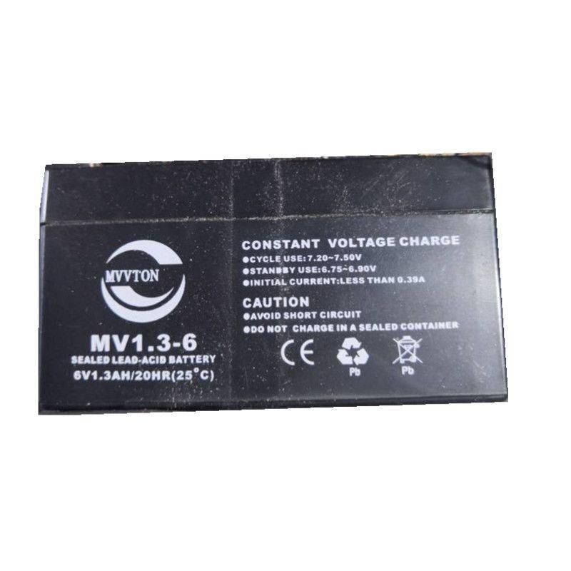 6v 電池 蓄電池 MVVTON電池MV1.3-6 6V1.3AH/20HR電子秤考勤機電