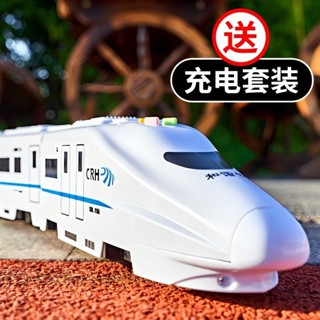 𝑾𝑾台灣出貨🎉 兒童火車玩具軌道車大號電動高鐵和諧號仿真動車模型益智萬向男孩