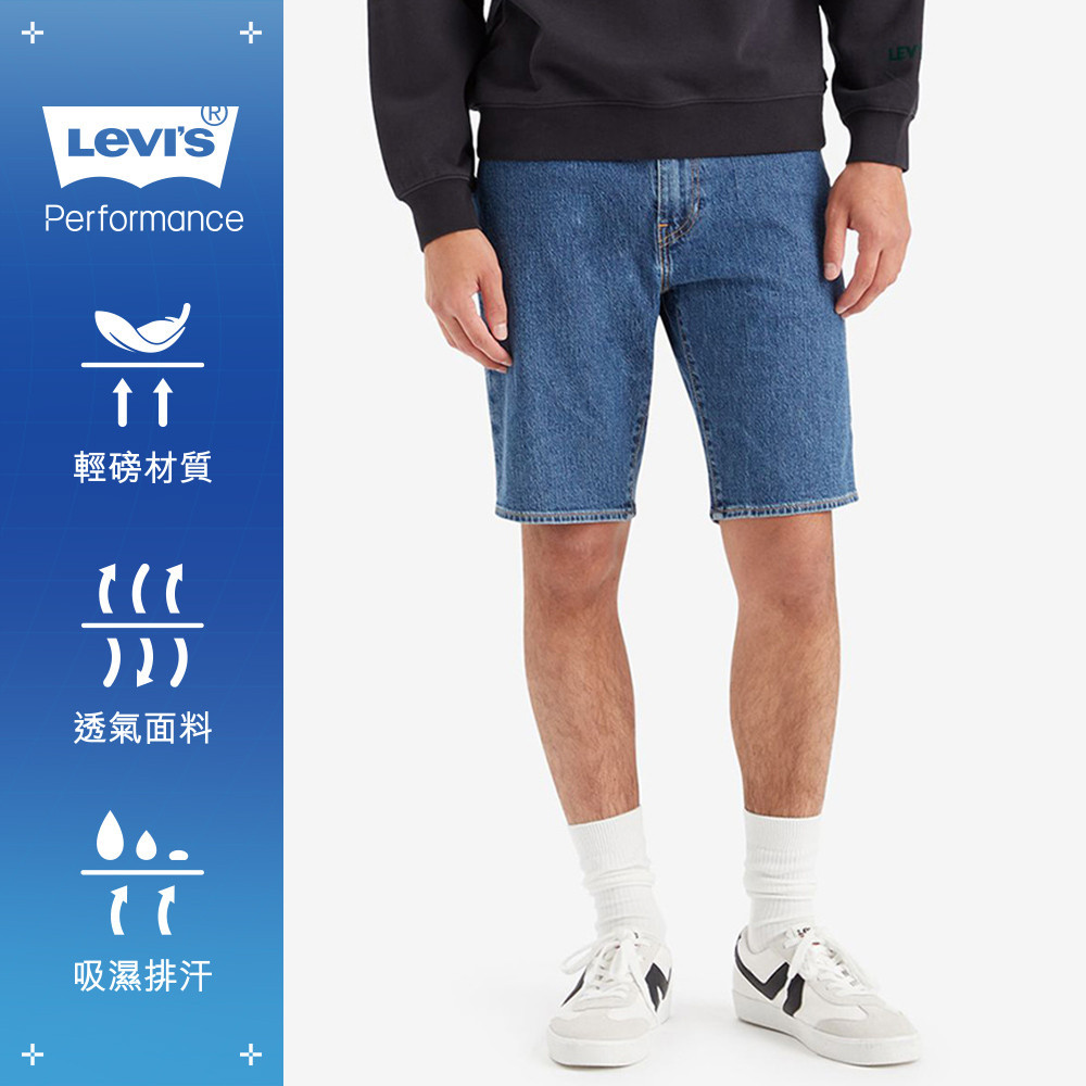 Levi's® 405低腰膝上彈性牛仔短褲 男款 39864-0137 人氣新品