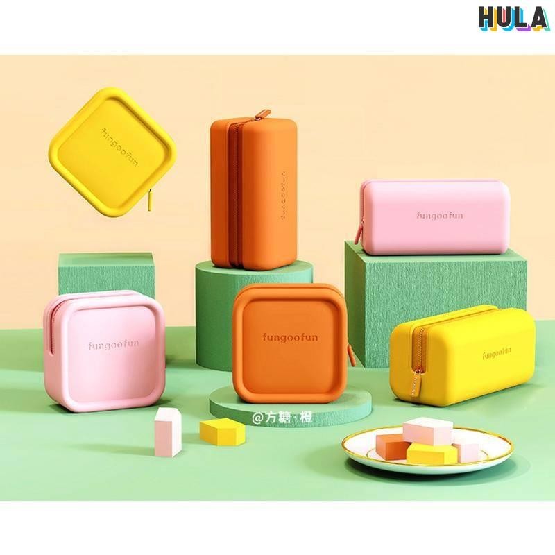 HULA-梵高范糖果色旅行充電數據線/移動電源收納袋/馬卡龍送給朋友化妝包