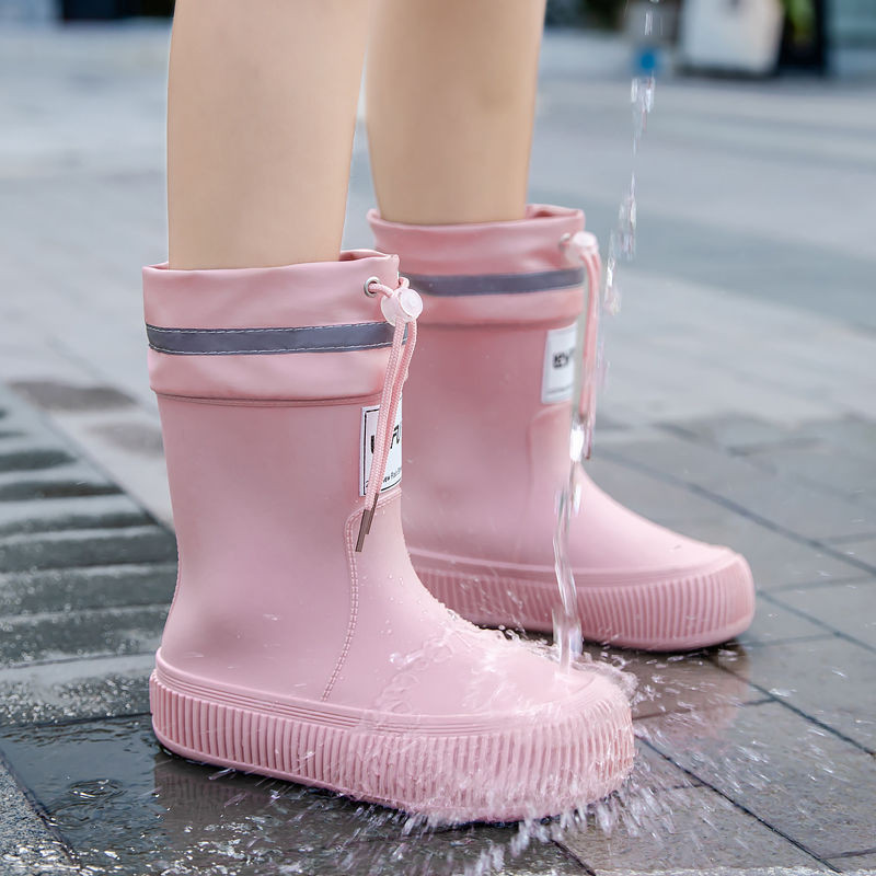 🌟台灣熱銷🌹新款束口防滑雨鞋女成人中筒時尚學生雨靴公主雨鞋洋氣短水鞋膠鞋