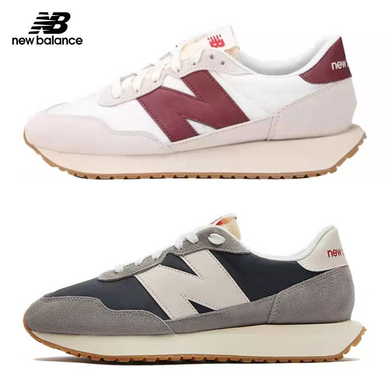 正版New Balance 237 NB 休閒慢跑鞋 元祖灰/酒紅/灰/奶茶 MS237SB