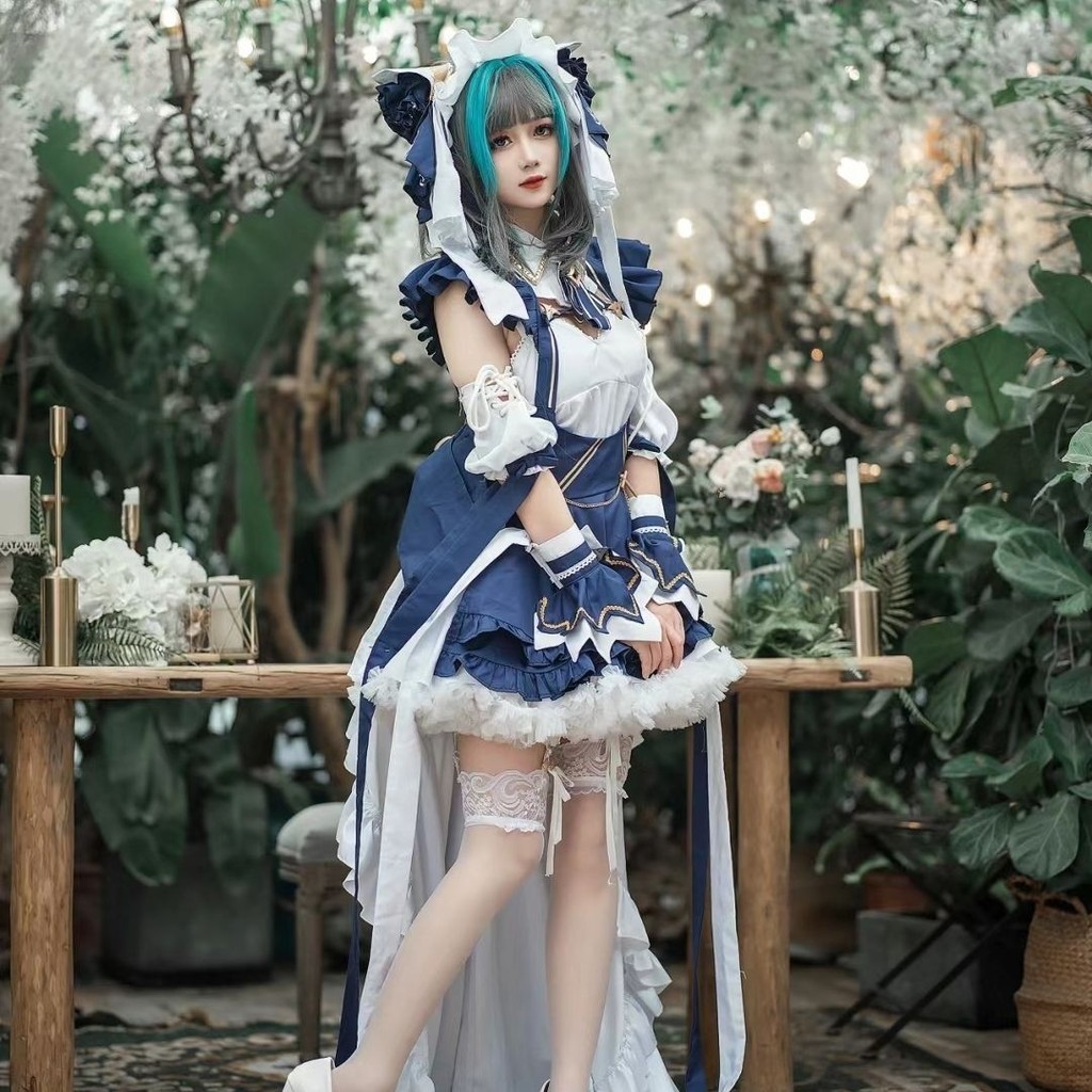 🔥現貨下殺🔥碧藍航綫柴郡cos服重巡洋艦 cosplay服裝套裝柴郡貓女僕原版貓耳