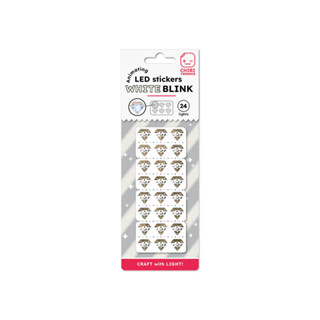 【手帳卡片專用LED】白色閃亮燈 (24入) Chibi Tronics手作燈泡超級套組