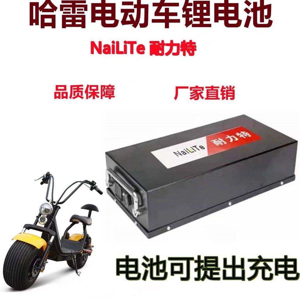 AIOE#哈雷電動車鋰電池60v12ah20ah48v小電動滑板車大容量電瓶車可拆卸