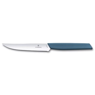 【Victorinox 瑞士維氏】SWISS MODERN 牛排刀 12cm-藍(6.9006.12W2) 墊腳石購物網