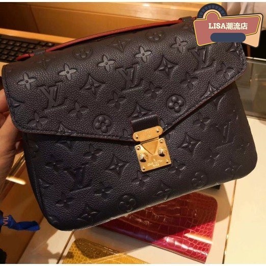 嚴選二手 LV 路易威登 POCHETTE METIS M44071 深藍色 郵差包 熱銷款 Empreinte