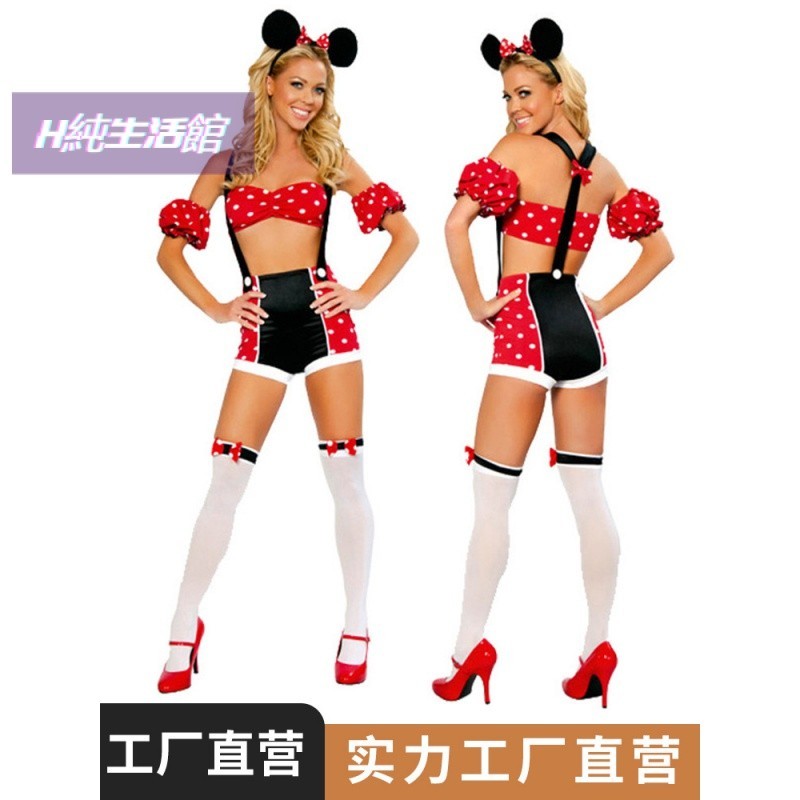 HAU3 【熱賣】米老鼠服裝  米妮連衣裙  萬聖節 服裝  貓女裝 角色扮演 製服誘惑攝影