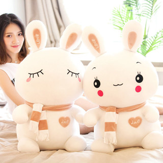 可愛小白兔毛絨玩具兔子布娃娃玩偶抱枕公仔生日禮物女床上睡覺大
