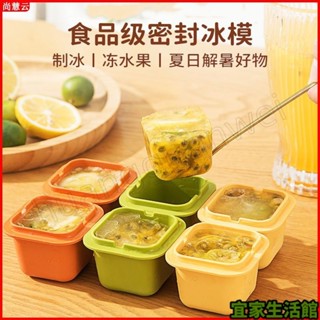 ⚡桃園發貨⚡ ⚡桃園發貨⚡ 食品級冰格製冰盒 傢用輔食冷凍冰塊模具 百香果分裝神器 冰箱冰凍盒 迷你製冰盒 按壓出冰 矽