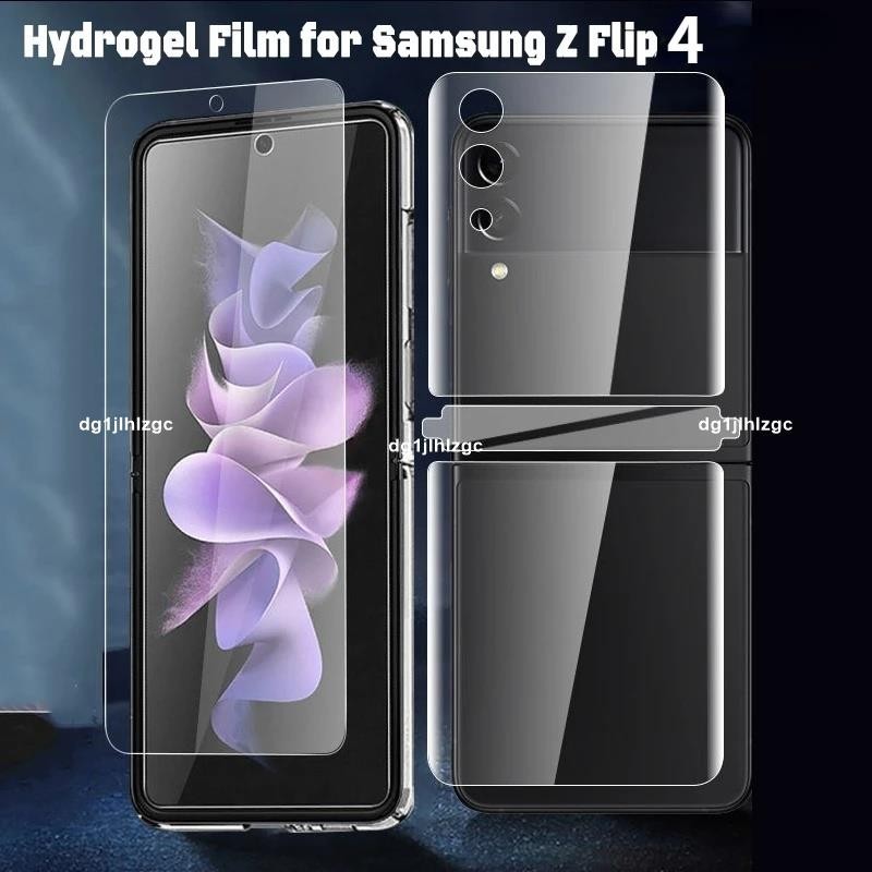 三星 Galaxy Z Flip 4 / 軟保護膜的高清水凝膠膜屏幕保護膜, 適用於 Samsung Z Flip4
