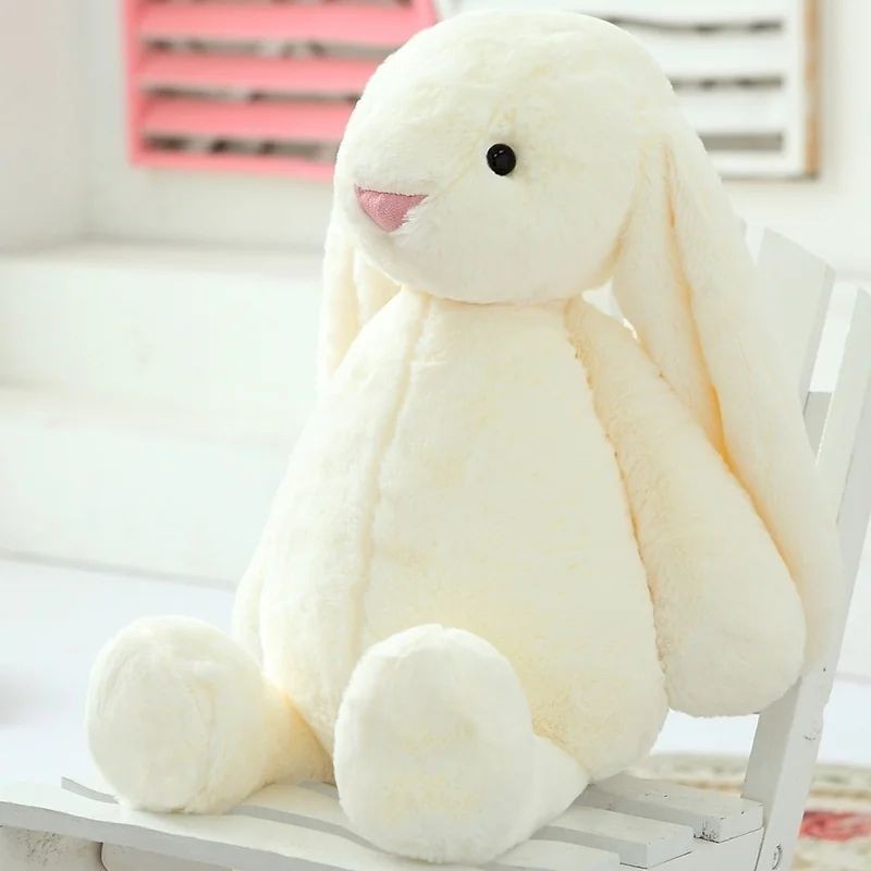 【久久】 網紅邦尼兔公仔安撫布娃娃兒童垂耳兔子毛絨玩偶具小白兔生日禮物