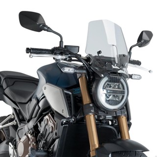 ☆HONDA 適用於本田 CB125R CB250R CB300R 2018-2024 雙氣泡擋風玻璃擋風玻璃擋風板