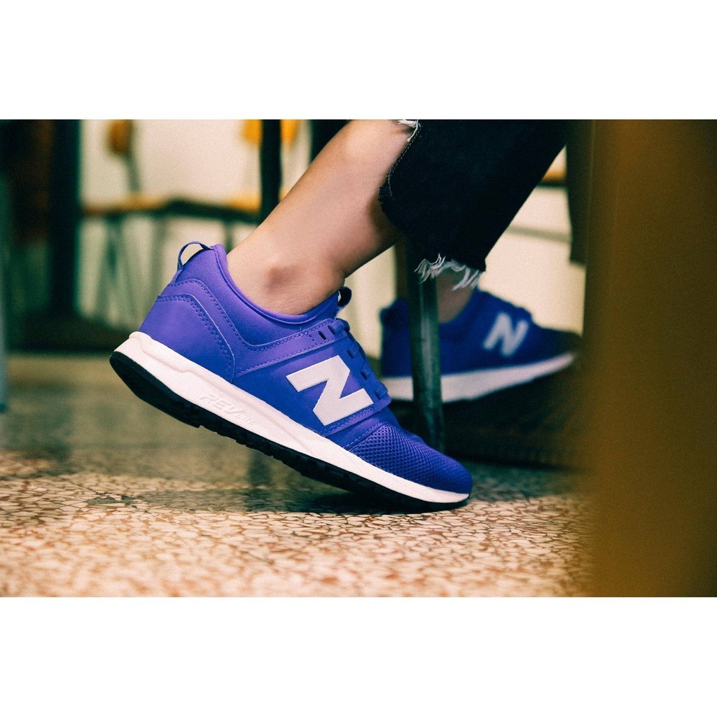 New Balance NB 247 休閒 網面 運動鞋 藍白 寶藍 MRL247BW 女神 孔孝真 男女 慢跑鞋