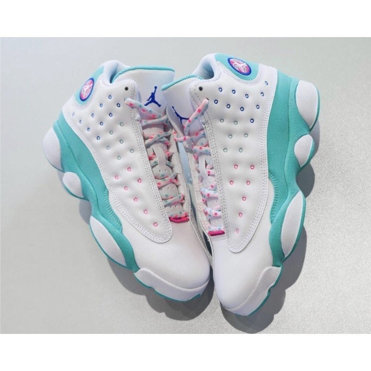 Air Jordan 13 Aurora Green（GS）白綠 籃球 女款 高幫 439358-100 慢跑鞋