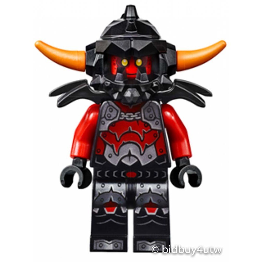 LEGO人偶 NEX005 Ash Attacker-Orange Horns 樂高未來騎士系列【必買站】 樂高人偶