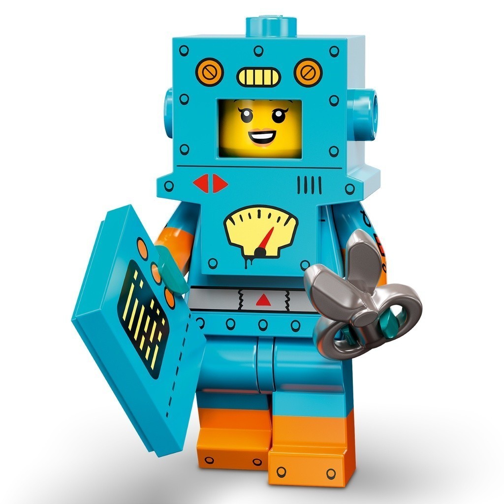 LEGO人偶 71034-6 紙板機器人 樂高人偶抽抽包系列【必買站】樂高人偶
