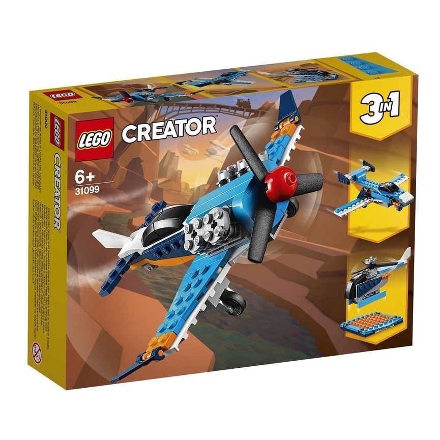 LEGO 31099 螺旋槳飛機 創意系列【必買站】樂高盒組
