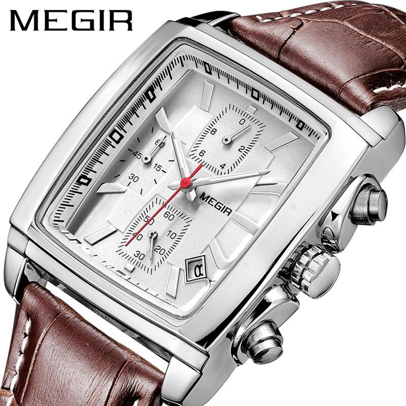 正品美格爾MEGIR2028G男士學生手錶 爆款多功能男錶定製運動手錶
