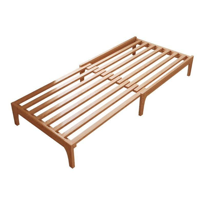 無床頭折疊床0.9米單人折疊床小戶型床架1米2實木床可伸縮抽拉床harly0926