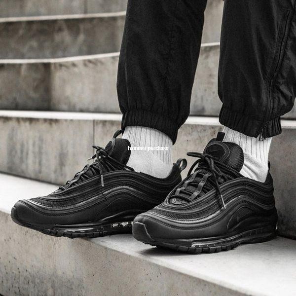 NIKE AIR MAX 97 TRIPLE BLACK 黑色 黑魂 反光氣墊休閒運動慢跑鞋BQ4567-001男女鞋