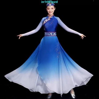 TWZG蒙古舞蹈表演服 少數民族舞蹈服 表演服 草原大擺裙 民族風舞臺跳舞服裝 藏族蒙古袍洋裝女
