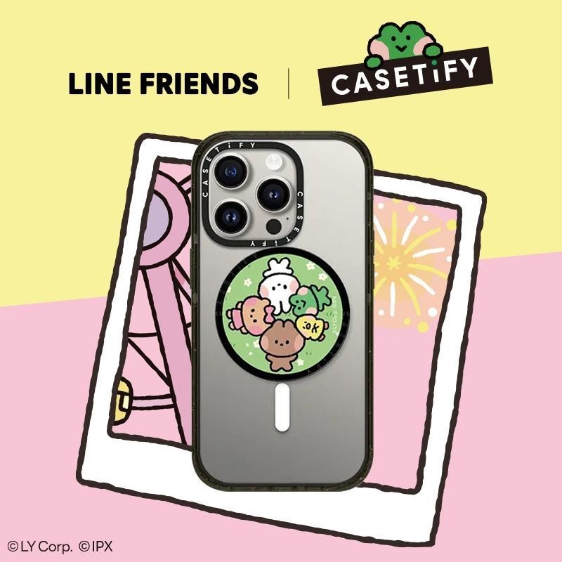 原廠現貨 正品盒子 LINE FRIENDS minini x CASETiFY聯名 minini可愛卡通磁吸手機支架