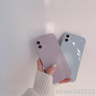 台灣出貨 iPhone保護ins玻璃適用iphone13pro max蘋果12手機殼11新款xr女xs純色手機殼