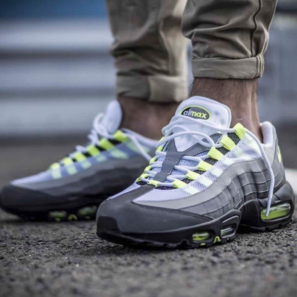 免運 Nike Air Max 95 Og “Neon” 螢光黃 大氣墊 運動鞋 免運