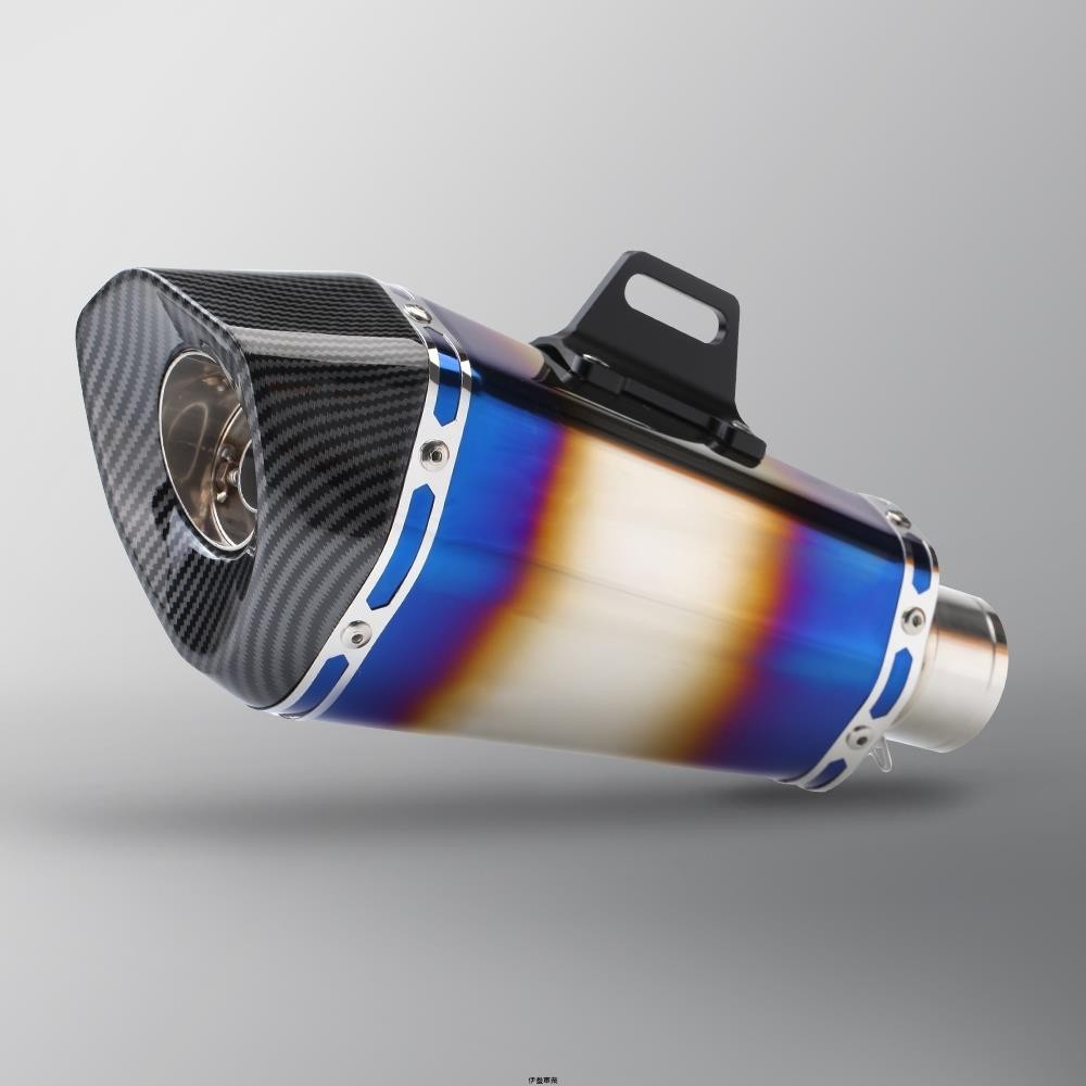 可面交 通用 Akrapovic 排氣消音器 370 毫米管踏板車越野越野車 Moto crf150 gsxr1