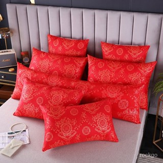 枕芯 透氣舒壓 床單/床包/床罩用的枕芯 枕頭() 新款磨毛大紅枕頭枕芯護頸枕方墊芯