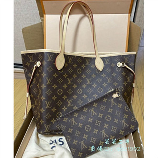 義大利製二手LV 路易威登 NEVERFULL 中號手袋 購物袋 經典老花 托特包 子母包手提袋 M40995