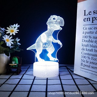 BKVO 送禮佳品✨客製化禮物3D恐龍小夜燈兒童禮物書桌房間床頭裝飾電池USB插電LED夜光小恐龍